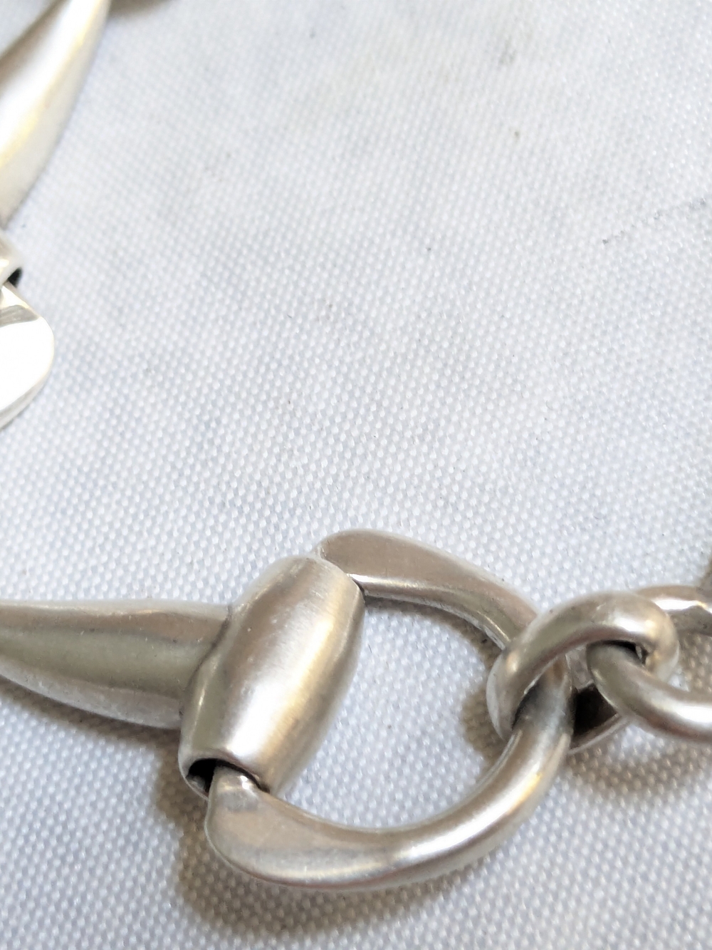 Vintage Taxco Sterling Silver Equestrian Bracelet 7" Horsebit Stirrup Mexico - Picture 8 of 16